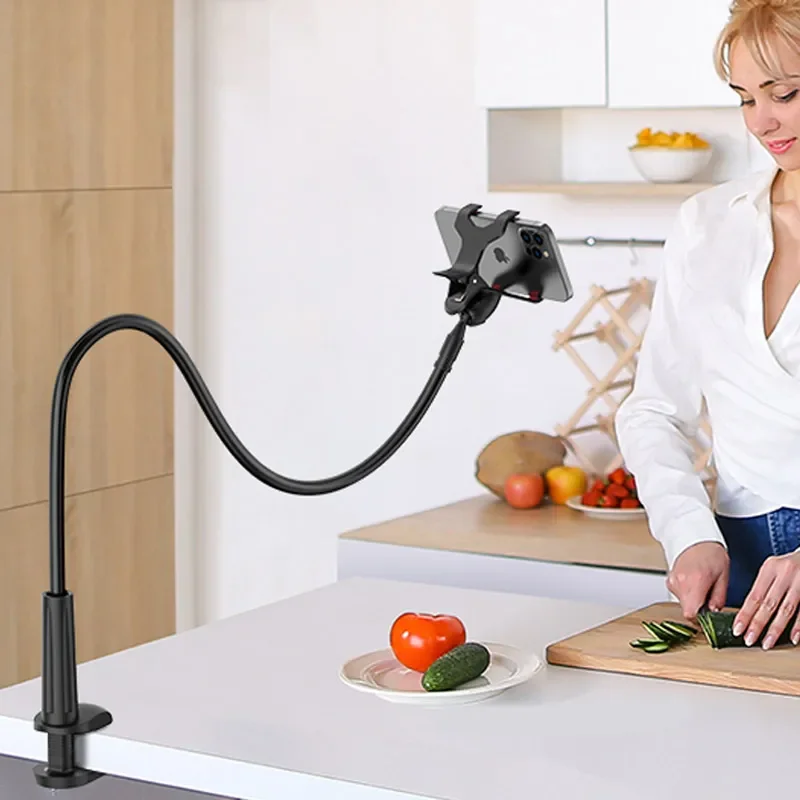 70cm mobile phone holder for lazy people on the bed, head of the bed, tabletop facing down, live streaming mobile phone holder