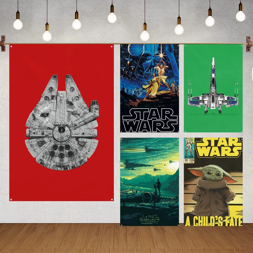 Heißer Film T-Star-R-Wars Flagge Benutzerdefinierte Flaggen Wandbehang Tapisserie Outdoor Dekorative Flagge Hintergrund Decke Image