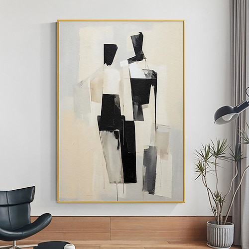 Ölgemälde Handgemalte Vertikal Abstrakt Menschen Modern Ohne Innenrahmen (ohne Rahmen) Image