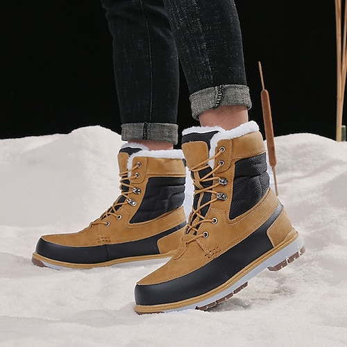 Wasserdichte, isolierte Herren-Wanderschuhe – rutschfeste, warme Outdoor-Schuhe für Winterabenteuer