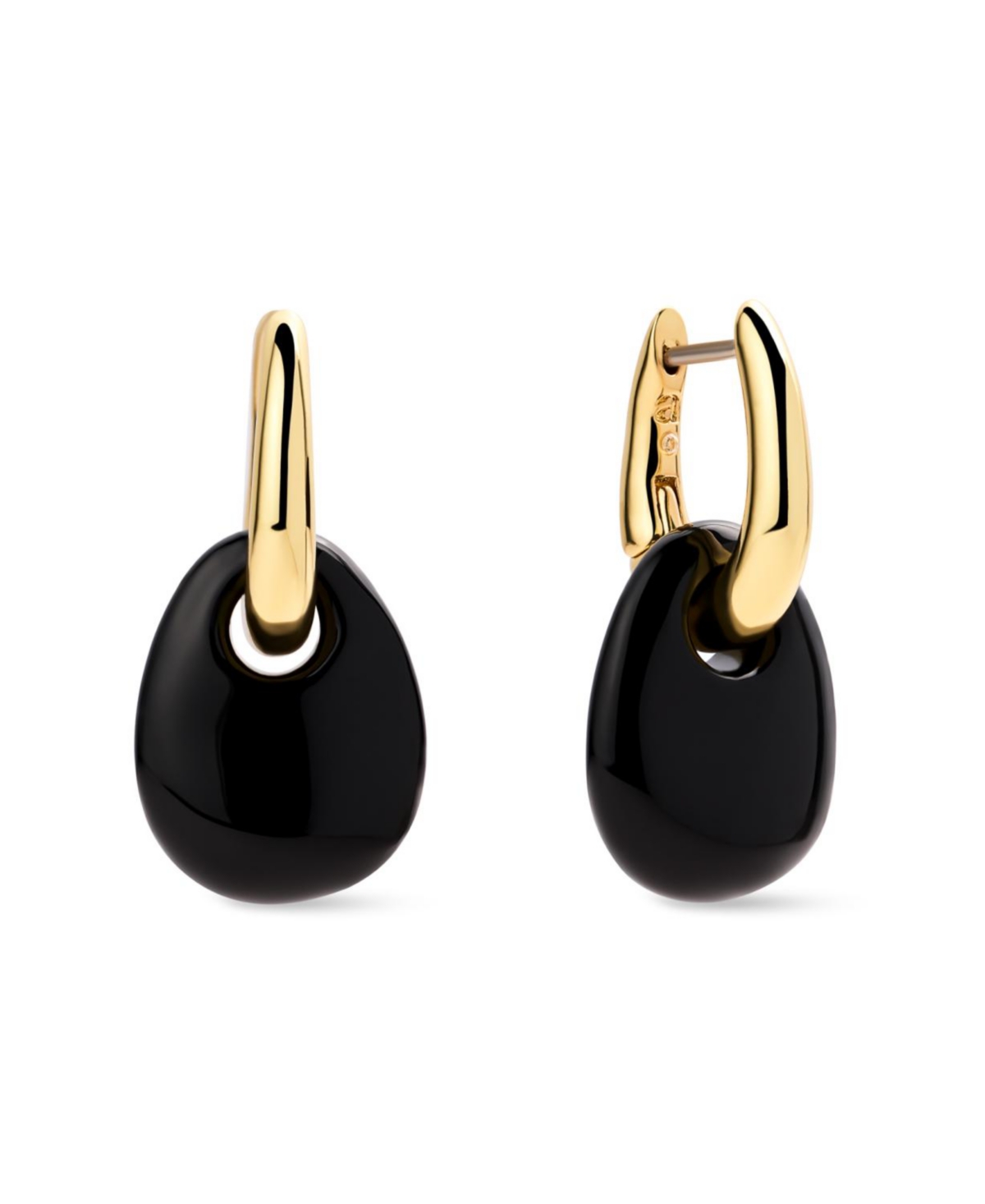 Ana Luisa Kayla Drop Earrings - Gold/Black
