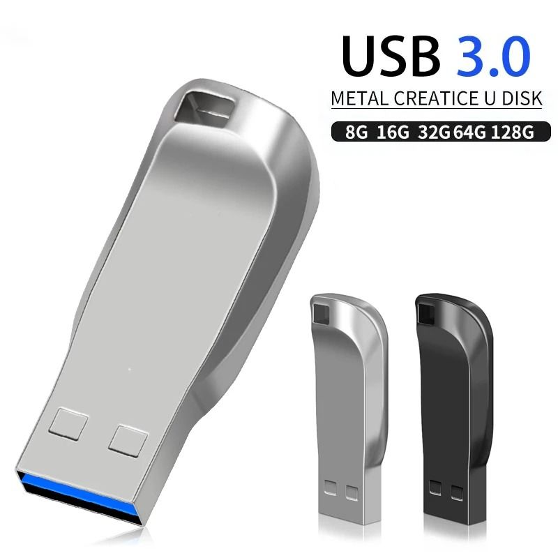 USB Flash Drive 16GB 32GB 64GB 128GB USB 3.0 High Speed Memory Stick 16 Gb black