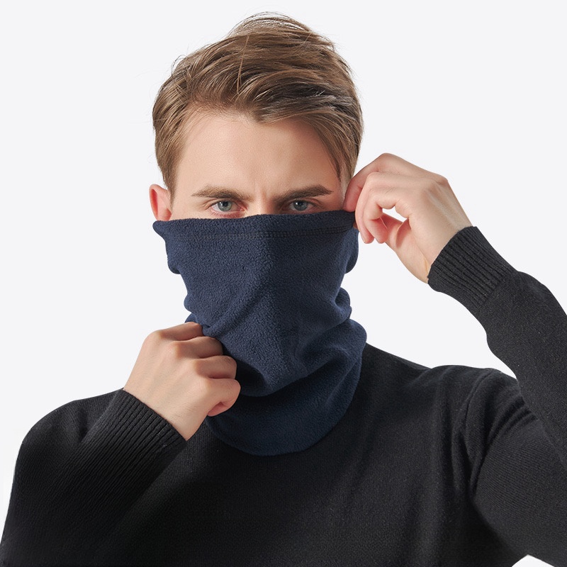 Warm Autumn And Winter Neck Cover, Multi Functional Skiing Mask, Fleece Cycling Sports Neck army Green