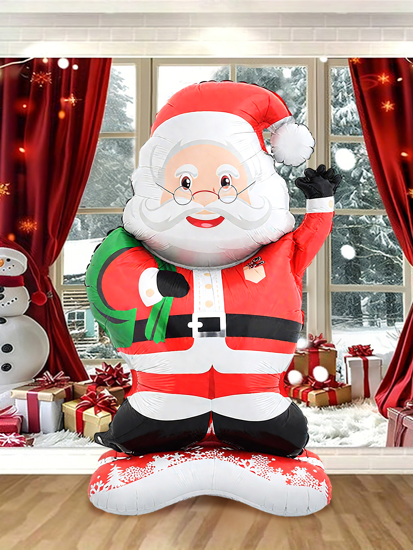 Christmas Decoration Standing Santa Claus Foil Balloon, New Year Party Family Decor, Santa Gift Theme Holiday Party Christmas Decoration Standing Santa Claus Foil Balloon, New Year Party Family Decor, Santa Gift Theme Holiday Party