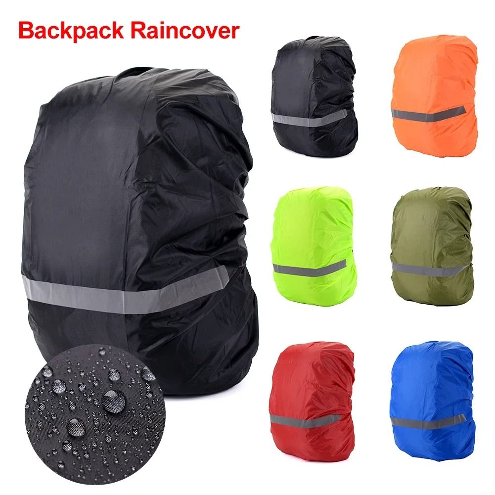 Reflective Waterproof Backpack Rain Cover For Outdoor Hiking And Cycling xs black