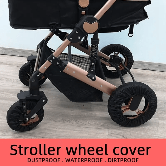 CleanRide Baby Stroller Wheel Covers Dustproof Oxford Cloth Tire Protectors For Prams And Pushchairs small