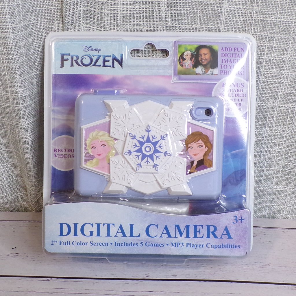 Disney Cameras, Photo & Video | Ekids Disney Frozen Kids' Digital Camera With Sd Card | Color: Blue/White | Size: Os
