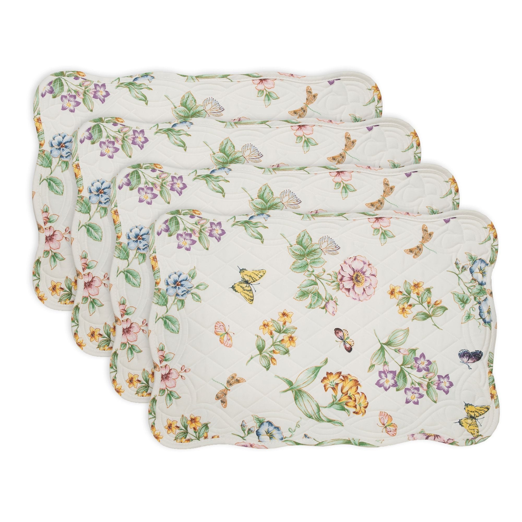 Lenox Butterfly Meadow Quilted Placemats, Set of 4