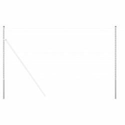 vidaXL Zaunpfosten 12 pcs Silber Pulverbeschichteter Stahl Image