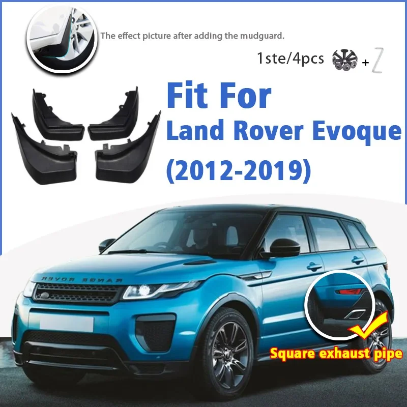 Für Land Rover Evoque L538 2012-2019 Schmutzfänger Spritzschutz Kotflügel Schmutzfänger Autozubehör Vorne Hinten 4 Stück Image