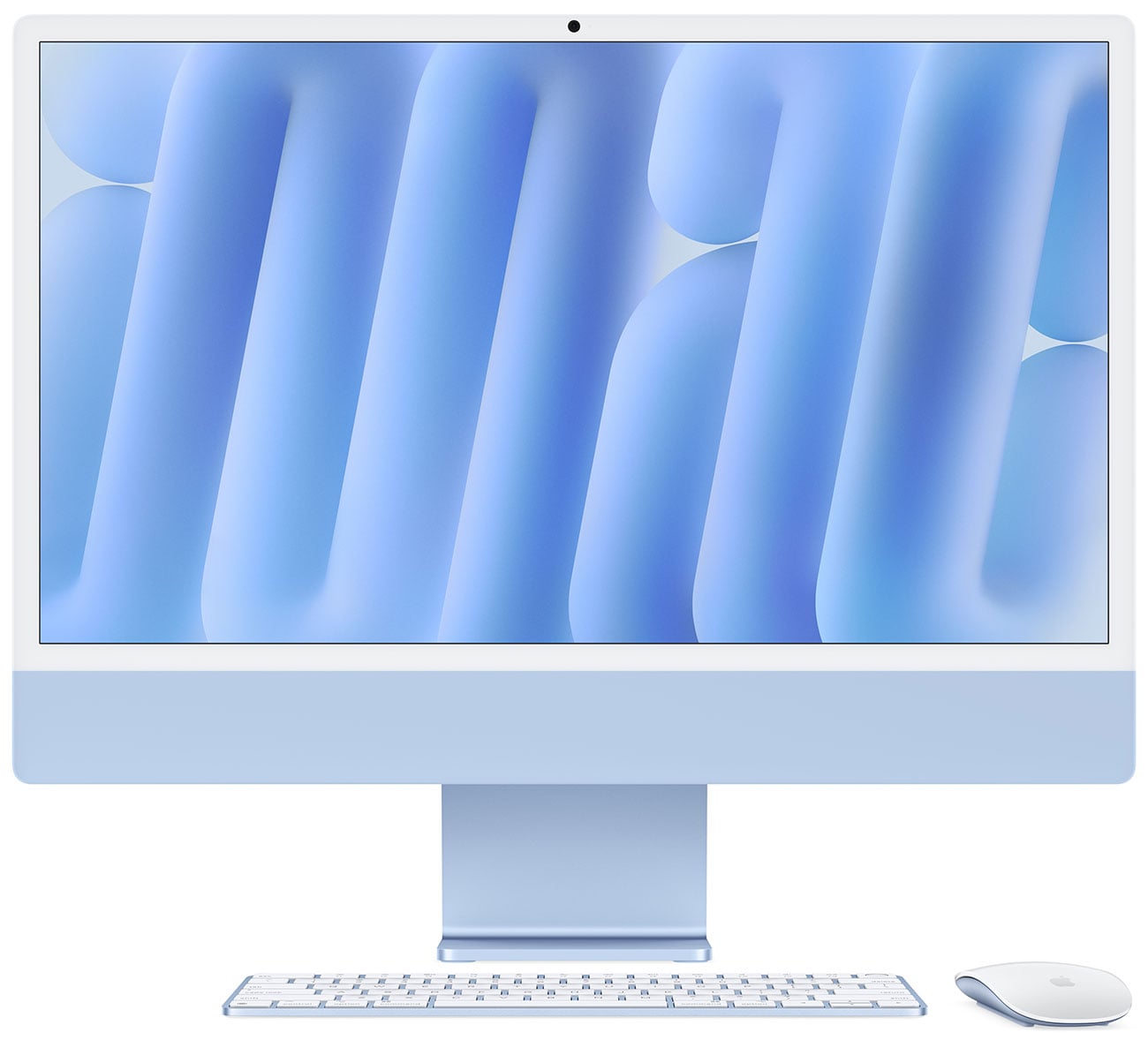 Apple 24-Inch iMac M4 10-Core 16GB RAM 256GB SSD 10-Core GPU Retina 4.5K Desktop Computer in Blue (Late 2024)