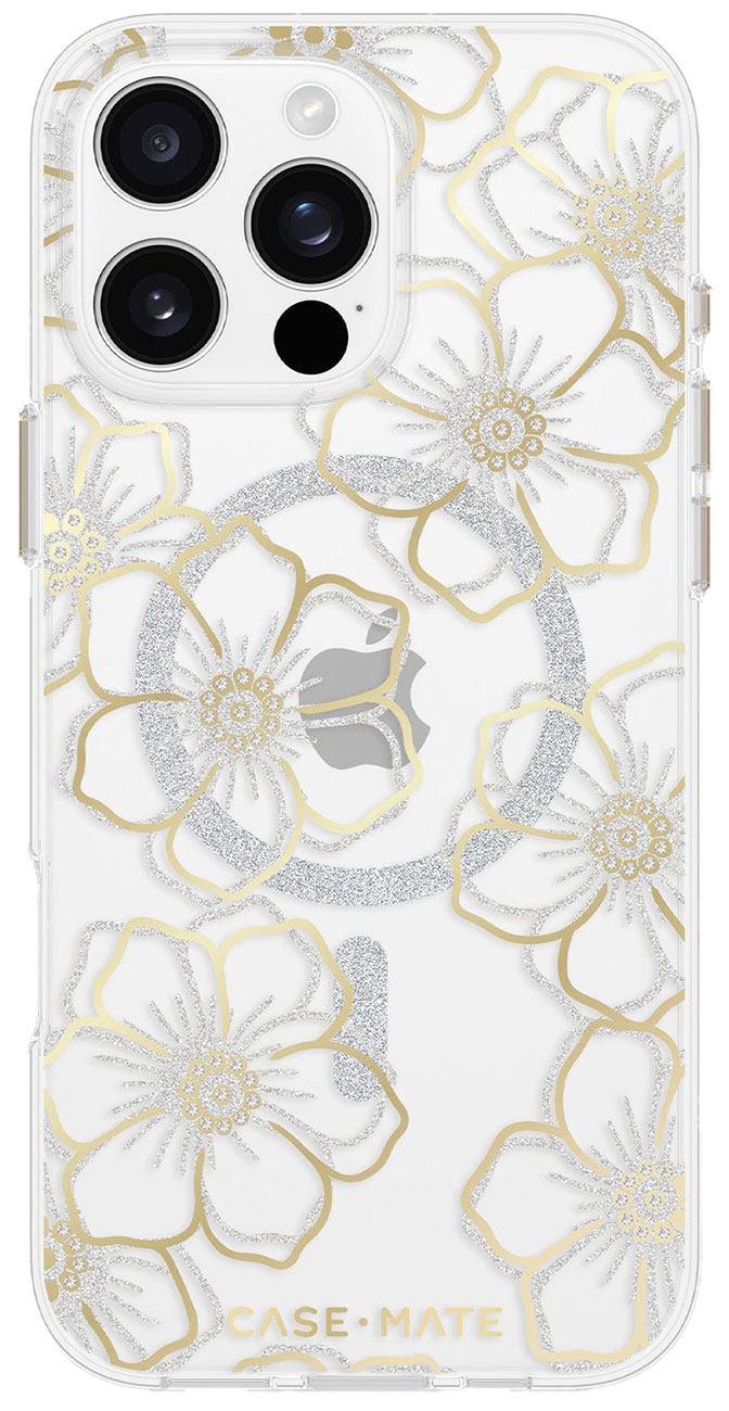 Case-Mate Cell Phone Case MagSafe for iPhone 16 Pro Max in Floral Gems