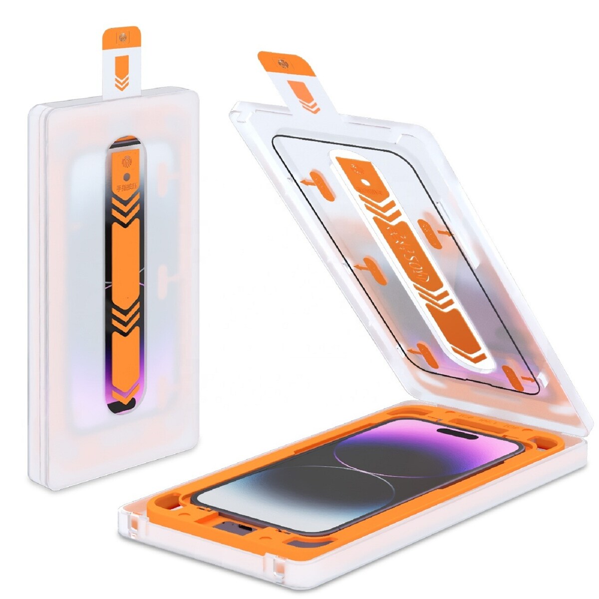 1x 9H Panzerglas für iPhone Air Full-Screen HD KLAR Montagehilfe Tempered Glass Schutzglas Displayschutz Schutzfolie Screen-Protector Image