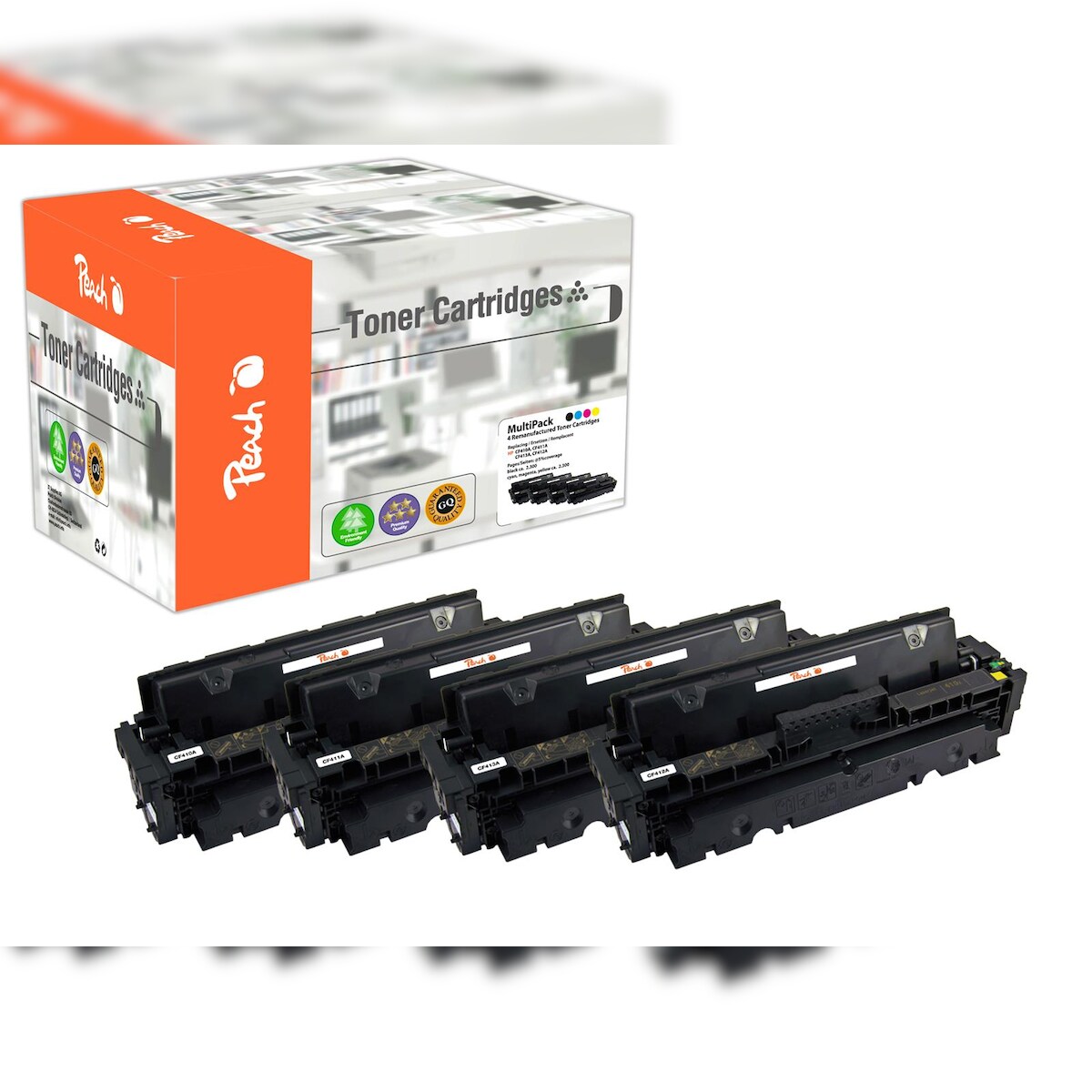 Peach PT815 Peach Toner HP Nr.410A MultiPack REM,KOM Image