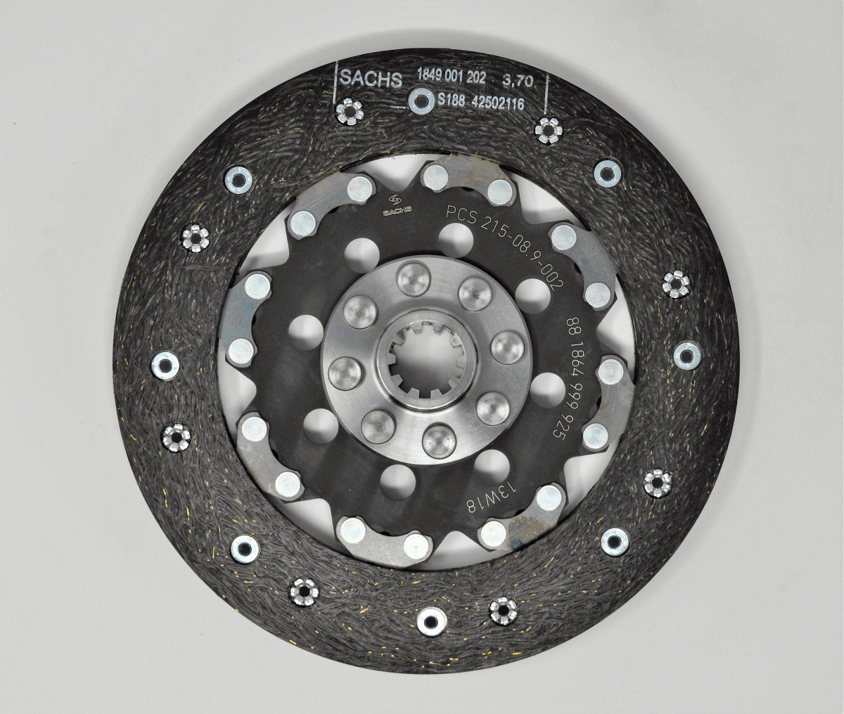 SACHS PERFORMANCE Kupplungsscheibe Performance Universal Ø215mm 215mm 881864 999925 Image