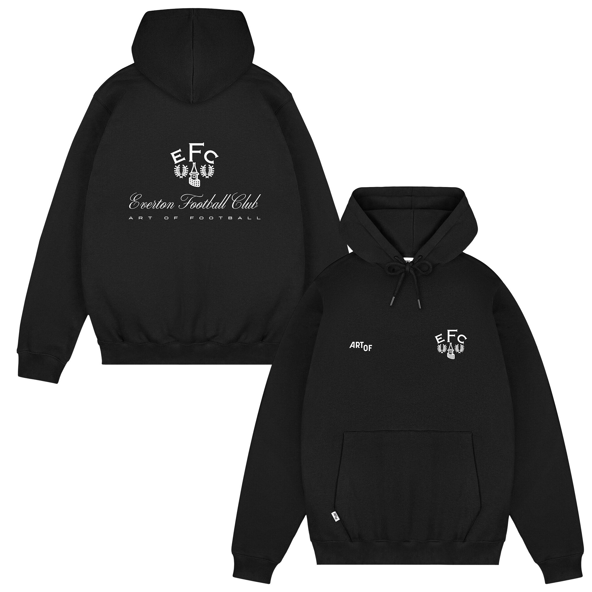 Everton x Art of Football Hoodie mit Label-Print – Schwarz – Unisex Image