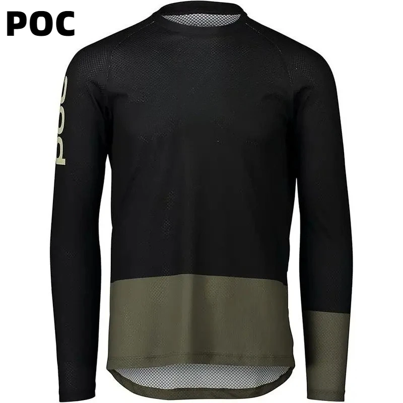 POC – combinaison de cyclisme de sport à manches longues, T-shirt à séchage rapide, vêtements de vélo BMX DH vtt, vêtements de course pour sports de plein air
