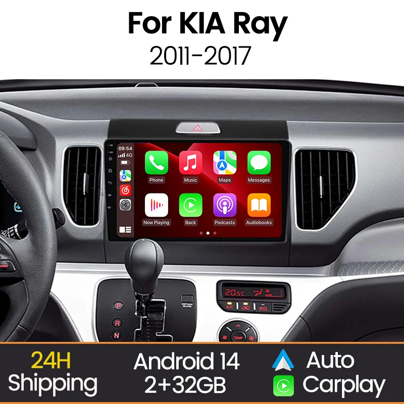 Auto Radio Android Alle in einem Für KIA Ray 2011-2017 Multimedia Player GPS Navigation HD Bildschirm Drahtlose Carplay Auto WIFI Image