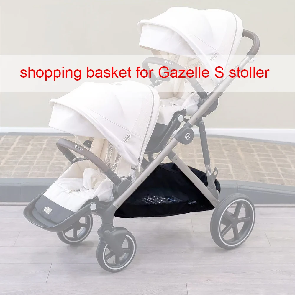 Kinderwagen-Einkaufskorb für Cybex Gazelle S Buggy, Aufbewahrungstasche, großes Fassungsvermögen, direkter Ersatz, Zubehör Image