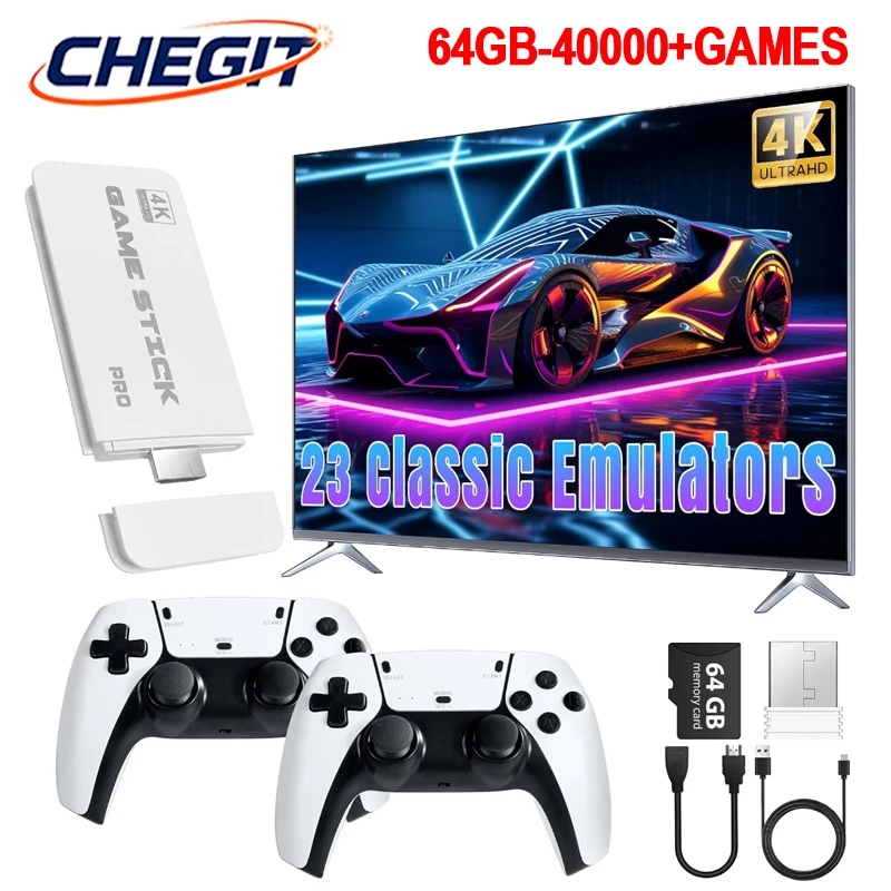 Nouveau M15 bâton de jeu Mini Console de jeu vidéo rétro Console de jeu portable intégré 3/40000 jeux contrôleur de manette de jeu sans fil