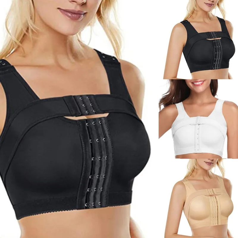 Frauen Vorne Brust Unterstützung Bh Implantat Stabilisator Post Chirurgische Brustvergrößerung Bralette Chirurgie Kompression Unterwäsche Image