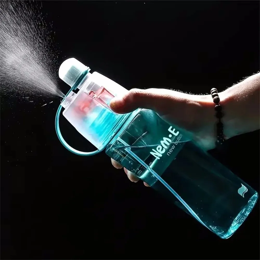 600 ml Sport Wasser Flasche Kann Spray Wasser Flasche Tragbare Auslaufsicher Für Reise Klettern Outdoor Gym Sport Flaschen Image
