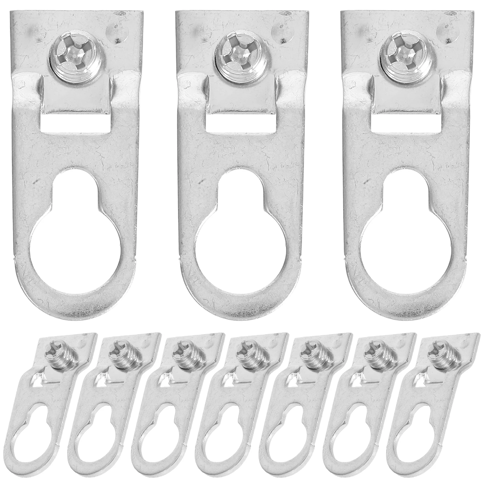 Cintres pour cadres photo en alliage d'aluminium, 50 pièces, crochets muraux sécurisés pour cadres, miroirs, affiches, accessoire de quincaillerie métallique