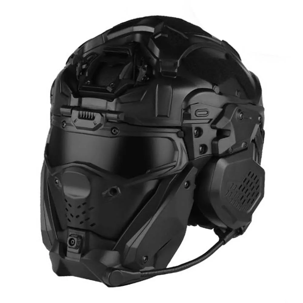 W Assault Helmet II, integriertes Headset, Antibeschlagventilator, integrierter Schutz, Outdoor, Jagd, Kampf, Airsoft-Helm, Moto-Reitausrüstung Image