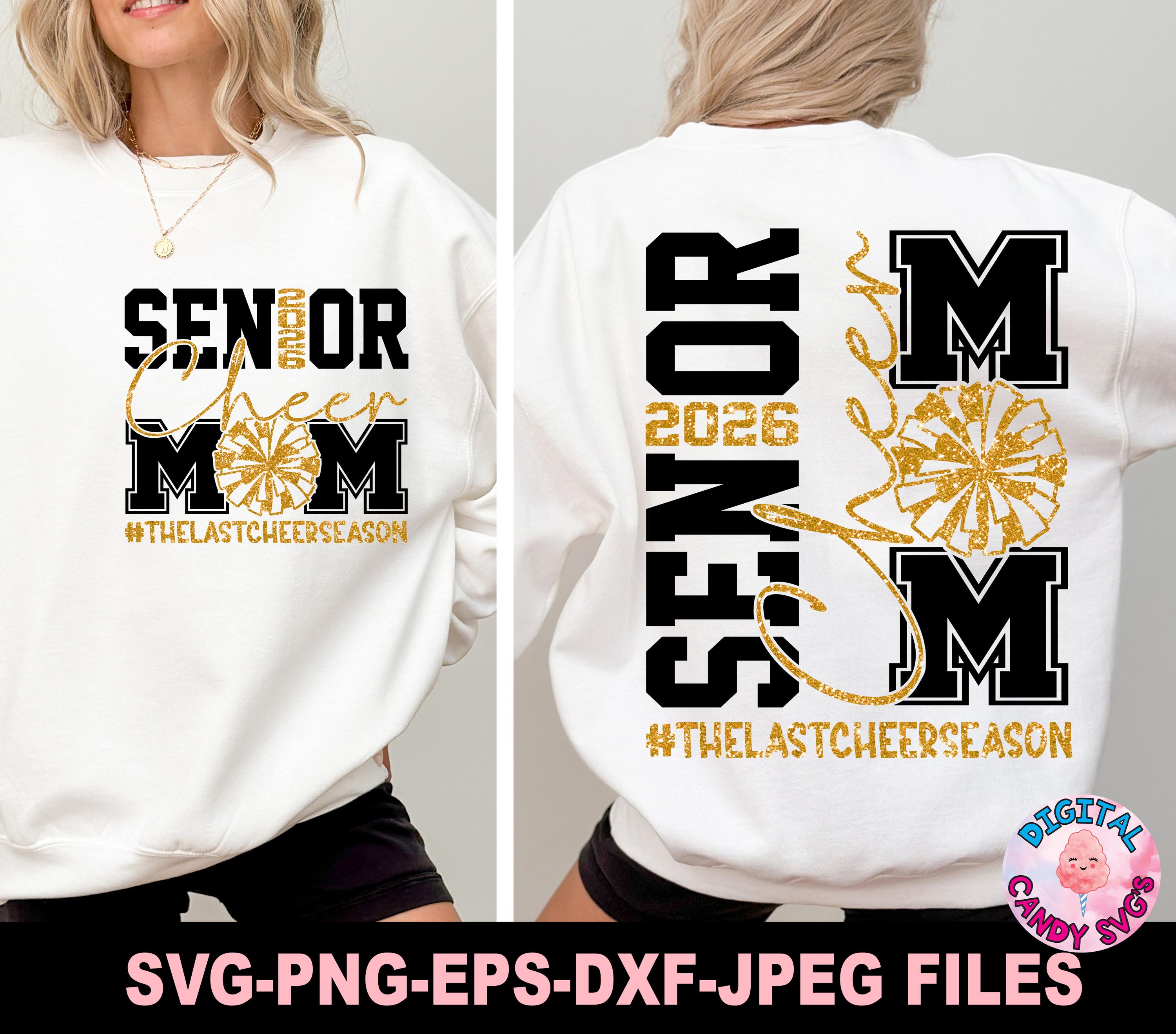 Mamma cheerleader senior in formato SVG PNG, Cheerleader senior in formato SVG PNG, Senior in formato SVG, Cheerleader in formato SVG PNG, Senior 2026