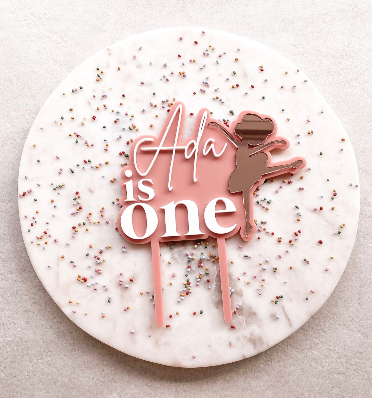 Topper per torta ballerina / Primo compleanno / Topper per torta di età / Topper per torta 3D / Topper per torta di compleanno / Tema danza Compleanno