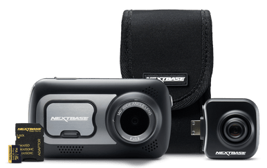 Nextbase 522GW Superior Cabin Bundle – 2K Front & Cabin View Dual Channel Dash Cam + 64GB SD, WiFi, Parking Mode, Bluetooth, GPS, SOS