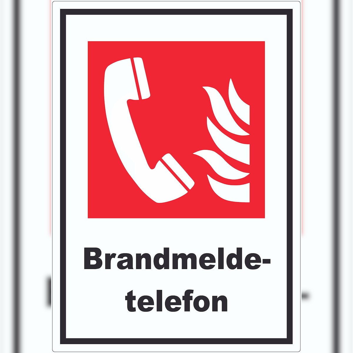 HB-Druck Brandmeldetelefon Aufkleber A3 (297x420mm) Image
