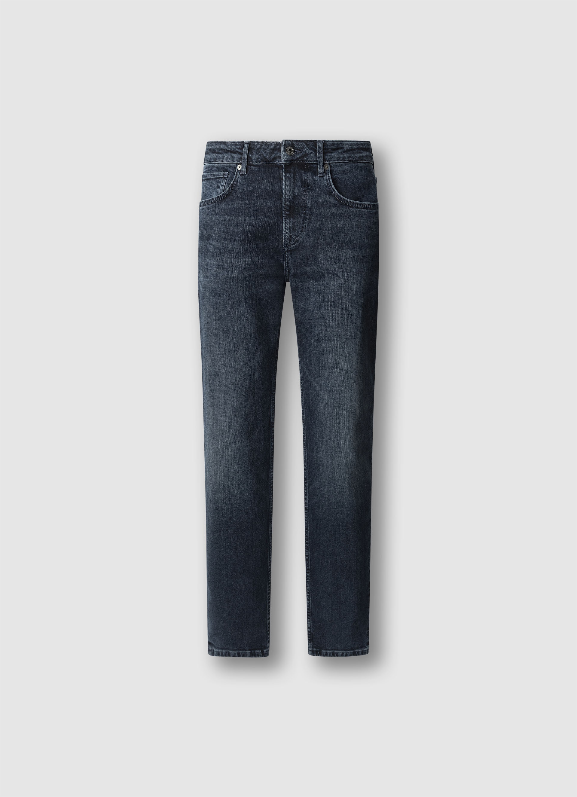 Straight-Jeans PEPE JEANS "CASH", Herren, Gr. 36, Länge 32, tiefblau, Denim/Jeans, Obermaterial: 98% Baumwolle, 2% Elasthan, straight fit, Jeans Straight-Jeans, im 5-Pocket-Stil