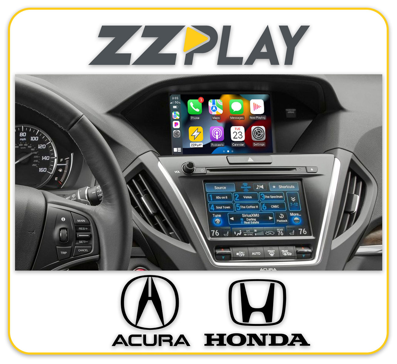ZZ-2 Wireless CarPlay/Android Auto Interface For Honda & Acura (2014-2017)