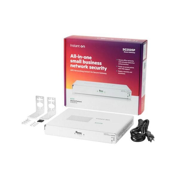 Hewlett Packard Enterprise Networking Instant On Secure Gateway 5-port SmartRate 2.5G PoE+ 64W Image