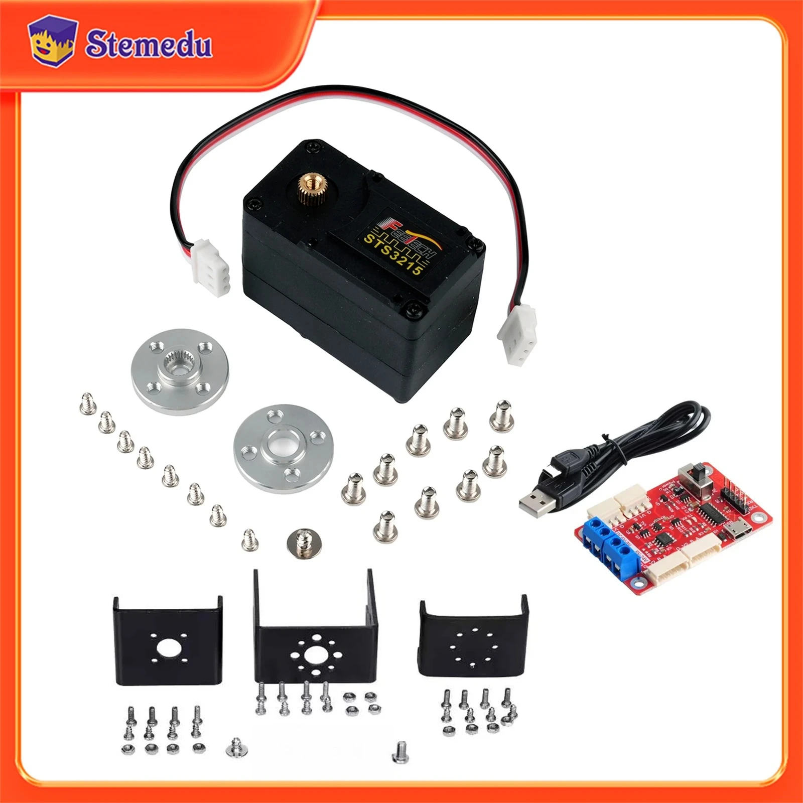 Feetech 19 kg magnetischer Kodierungsservo, 360-Grad-Dauerdrehung, STS3215, hochpräzise Feedback, serieller Bus, TTL-Servosmotor Image