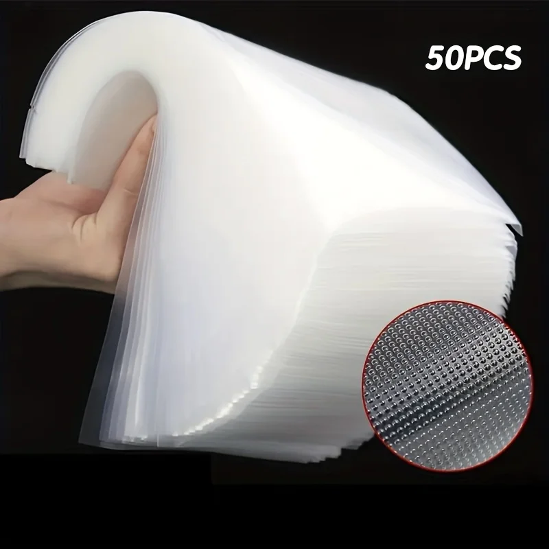 50pcs/Lot Vacuum Bags For Food, Vacuum Sealer Bags, Vacuum Packaging Bags For Vacuum Sealer Machine, Vacuum Sealer Storage Bags