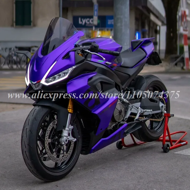 Neues ABS-Motorverkleidungsset, passend für Aprilia RS660 660 2020 2021 2022 2023, Karosserie-Set, lila matt + Tankabdeckung + Sitzverkleidung Image