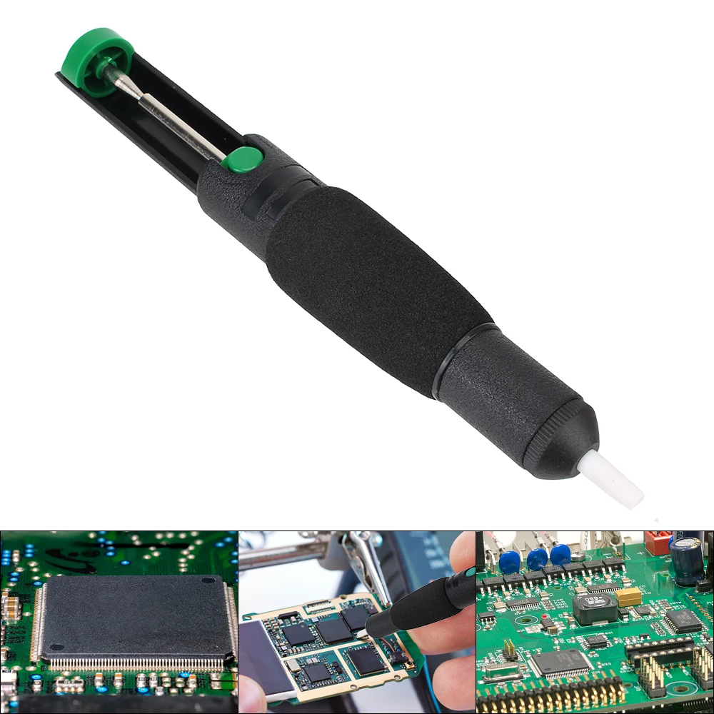 Mit Extra Düse Hand Schweißen Werkzeuge Saug Zinn Löten Sucker Vakuum Lötkolben Desolder Gun Leistungsstarke Entlötpumpe Image