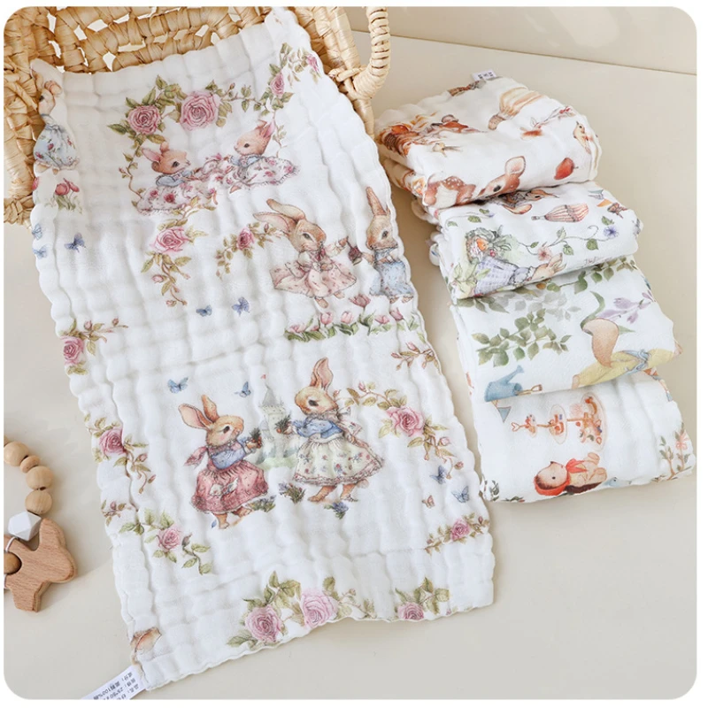 3PCS/5PCS Baby Quadrat Taschentuch FaceTowel Waschlappen Gaze Handtuch Spucktücher Baby Waschlappen Baumwolle Spucktuch Weichen, Saugfähigen