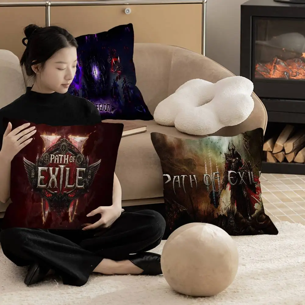 Path Of Exile Personalisierter Kissenbezug für Kinderzimmer, Wild-Party-Dekoration, Kissenbezug, Kindergeburtstag, Dusche, Geschenk Image