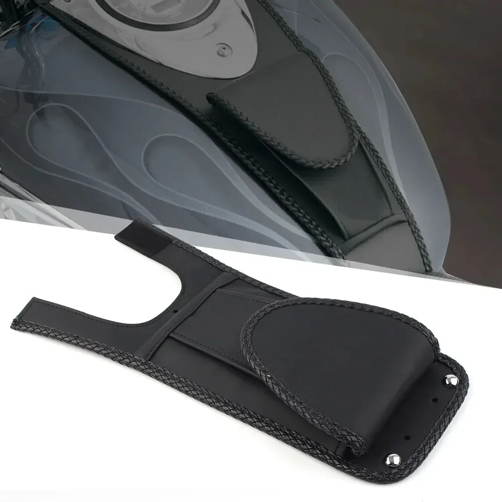 für Harley Davidson Softail Fat Boy FXST FXSTB FLST Motorrad Schwarz Tank Bib W/Beutel