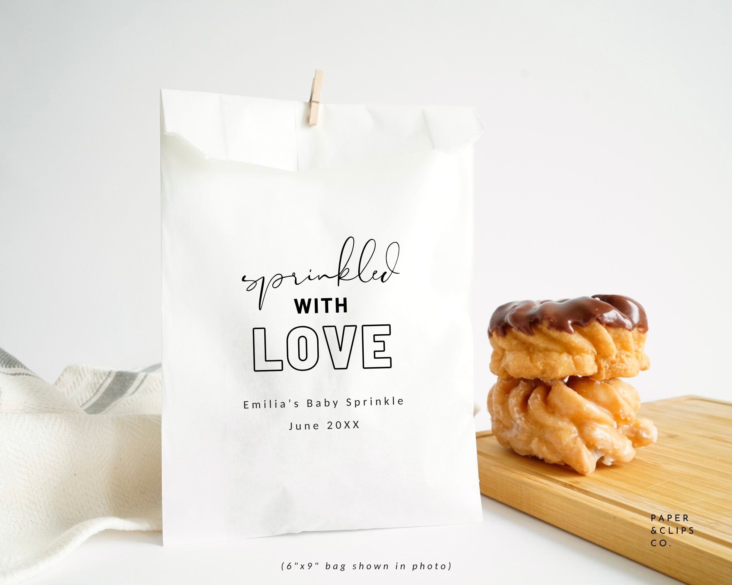 "Bomboniere per Baby Shower - Cosparsi d'amore - Sacchetti per bomboniere Baby Sprinkle, Bomboniere per Baby Shower \"It's a Girl It's a Boy\""