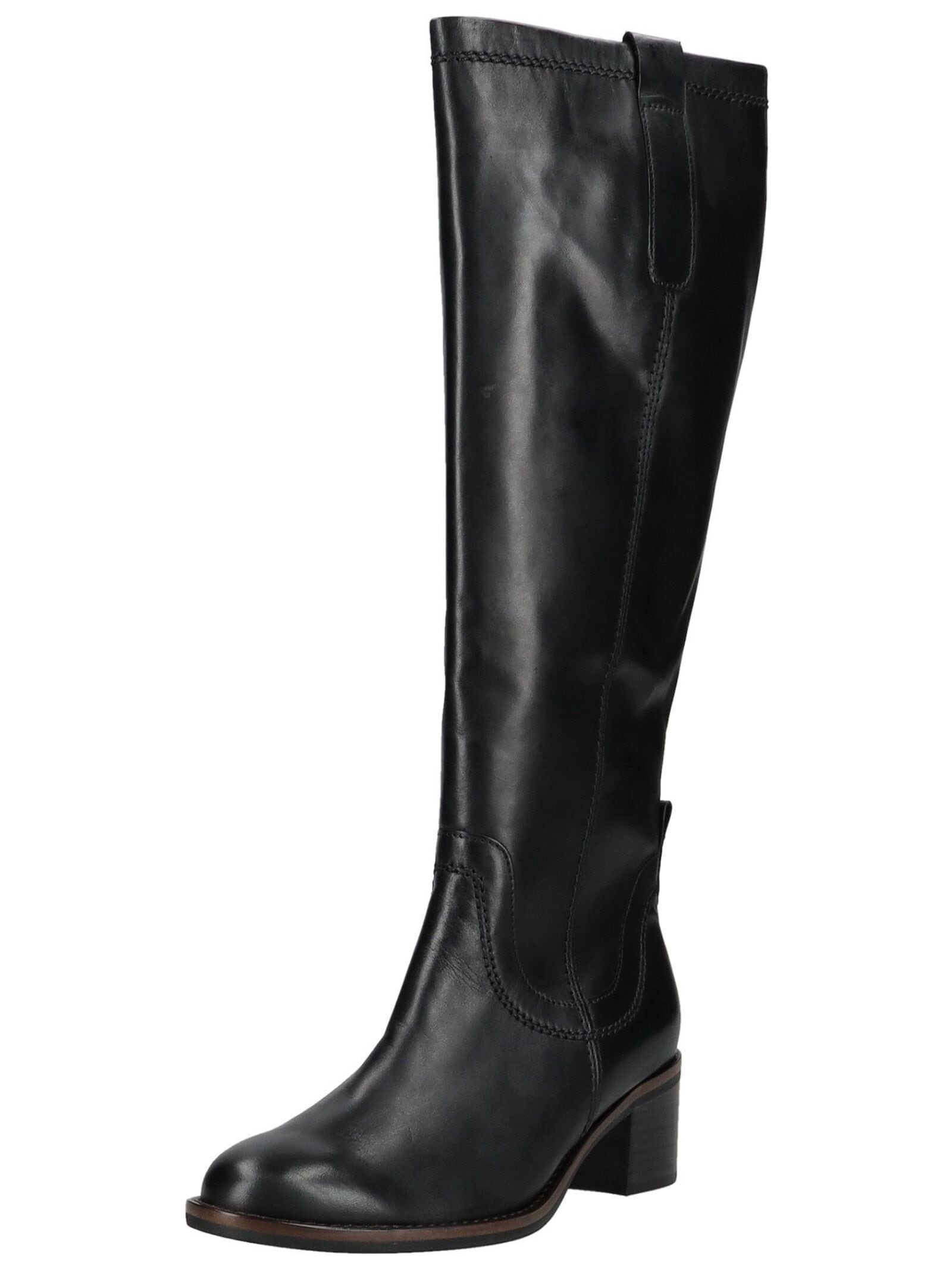 Stiefel GABOR "Gabor Stiefel Glattleder", Damen, Gr. 37, schwarz, Glattleder, Schuhe Stiefel