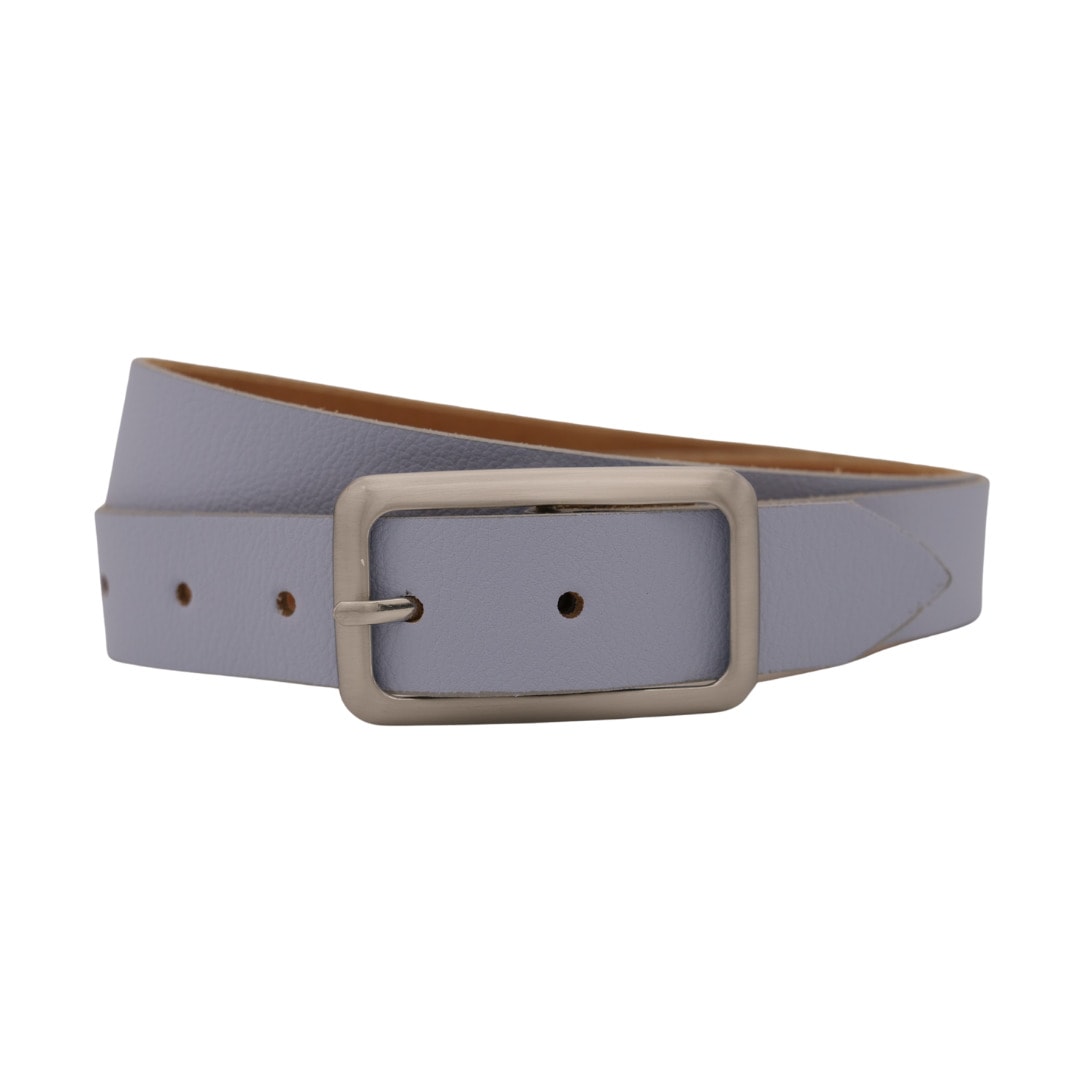 Ledergürtel ANNAMATONI "AnnaMatoni Ledergürtel Muna Ledergürtel Muna", Damen, Gr. TW115 - 130cm Gesamtlänge, sky 400, 100% Leder, Gürtel Ledergürtel Image