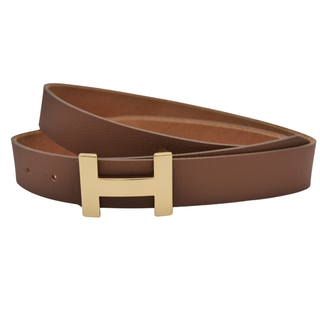 Ledergürtel ANNAMATONI "AnnaMatoni Ledergürtel Goldi Ledergürtel Goldi", Damen, Gr. TW105 - 120cm Gesamtlänge, braun (braun 690), 100% Leder, Gürtel Ledergürtel Image