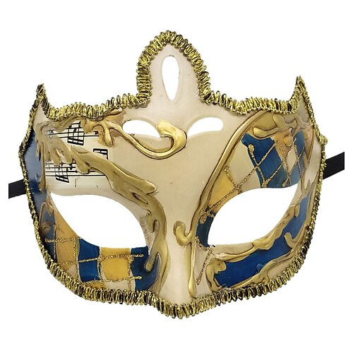 Karneval 2026 Karnevalsmaske Clown Venezianisch Narr Karneval Maske Halloween Erwachsene Unisex Halloween Karneval Karneval Einfaches Karnevalskostüm Verkleiden Image