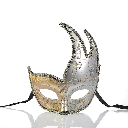 Venezianische Maske, Columbina-Karnevalsmaske, Halbgesichtsmaske, Karnevalsmaske für Erwachsene, Mardi-Gras-Party, Maskenball, Karneval von Venedig, einfache Halloween-Kostüme, Verkleidung Image