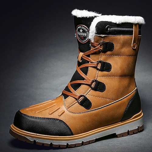 Wasserdichte, isolierte Herren-Wanderschuhe – rutschfeste, warme Outdoor-Schuhe für Winterabenteuer