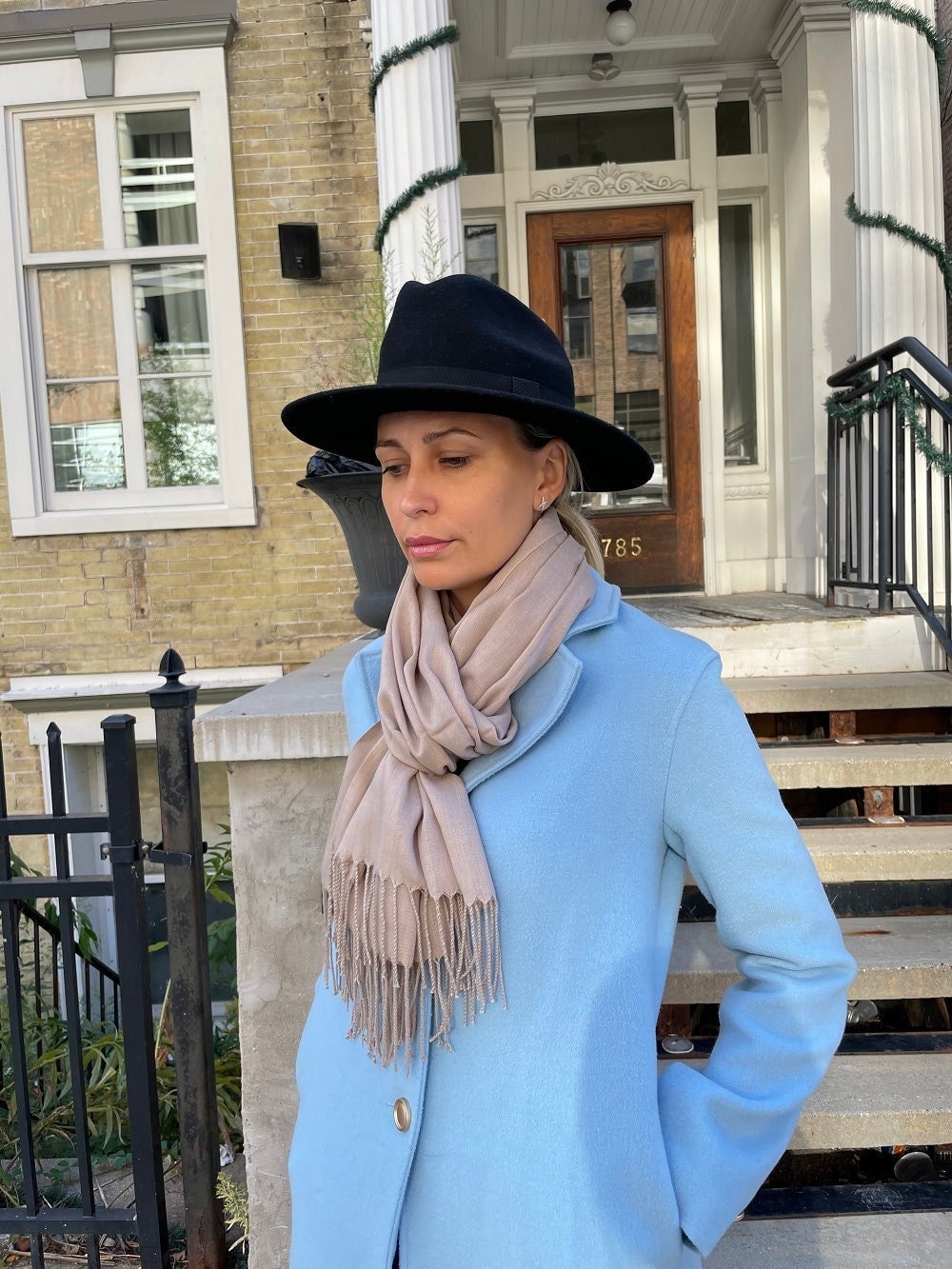 Sciarpa in cashmere da donna, sciarpa invernale, sciarpa pashmina, scialle, sciarpa a coperta, sciarpa a coperta oversize, sciarpa da sera, sciarpa a
